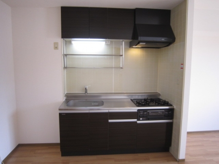 キッチン　コンパクトなキッチンで掃除もラクラク