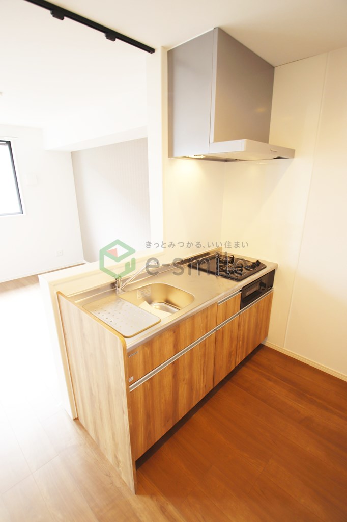 キッチン　コンパクトなキッチンで掃除もラクラク