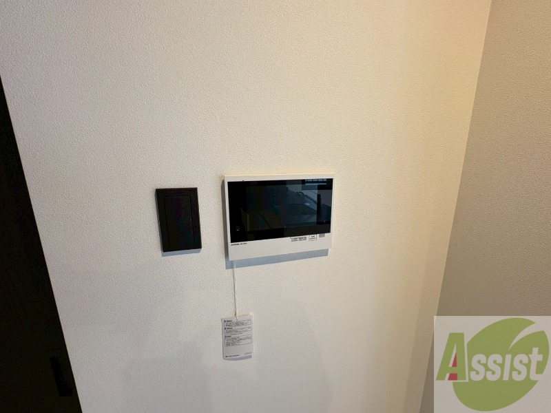 セキュリティ　モニタ付インターホンでセキュリティ面も安心です。