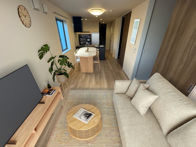 居室・リビング　モデルルーム加工