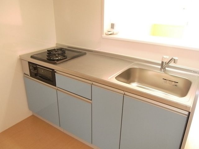 キッチン　２口ガスシステムＫ（魚焼グリル付き）