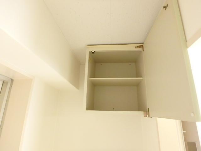 その他設備　洗濯機置場上部の収納です