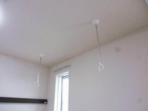 バルコニー　室内物干し