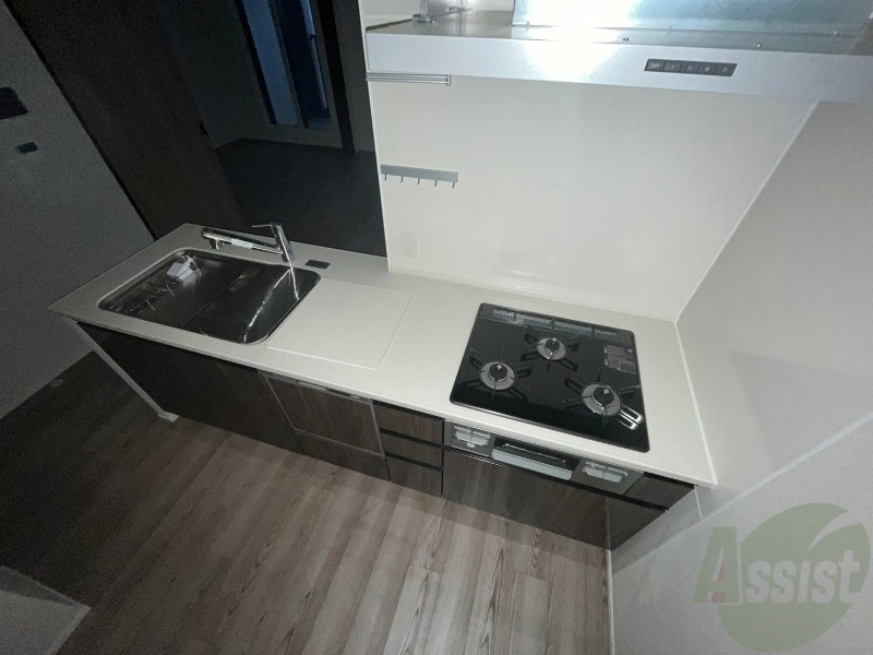 キッチン　清潔感がありお洒落なキッチンになっていました！