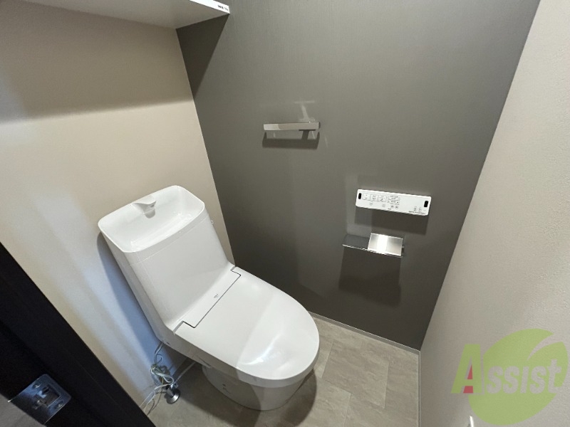 トイレ　トイレにはウォシュレット機能が付いていて快適です。