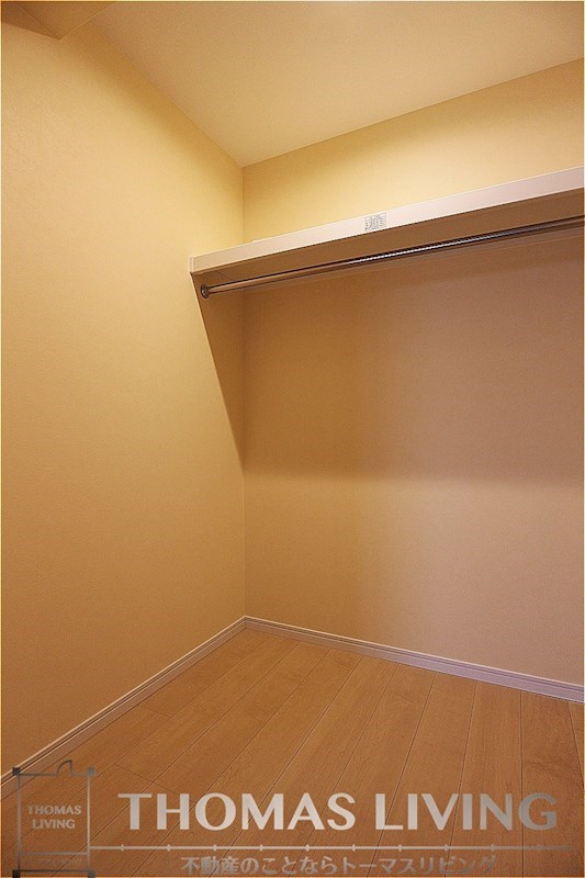 収納　ウォークインクローゼットのお写真です。