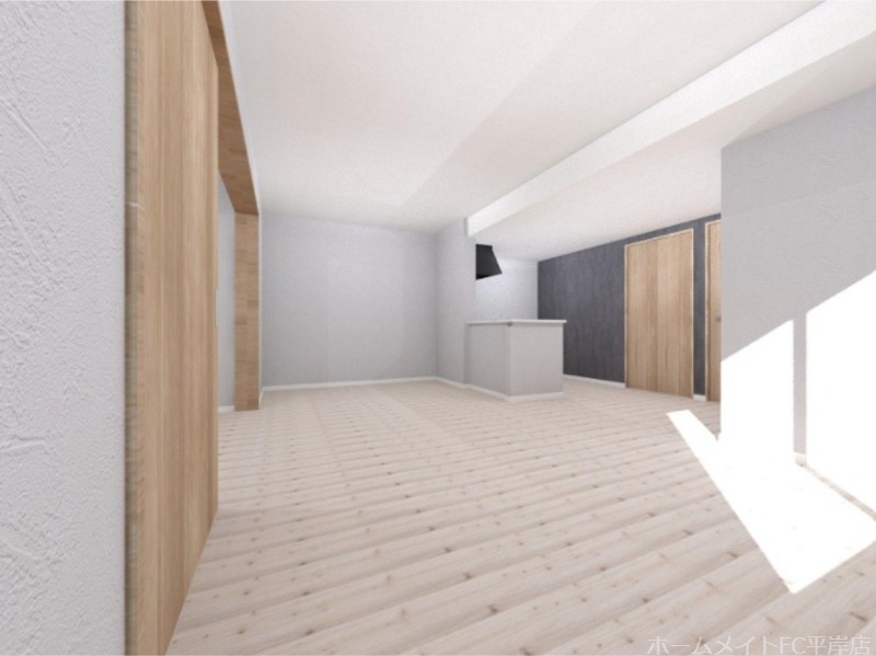 居室・リビング　内装パース