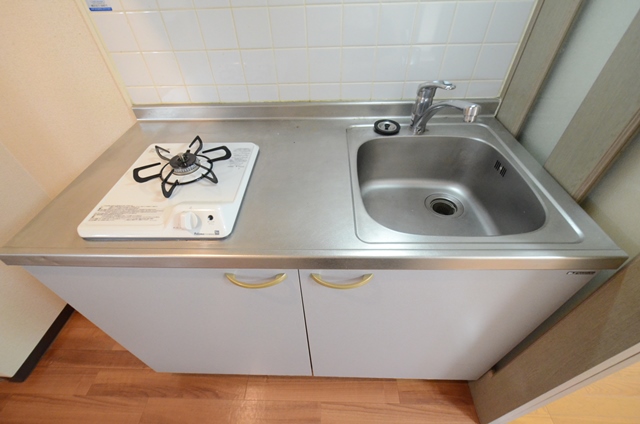 キッチン　ガスコンロ付きのキッチンです！