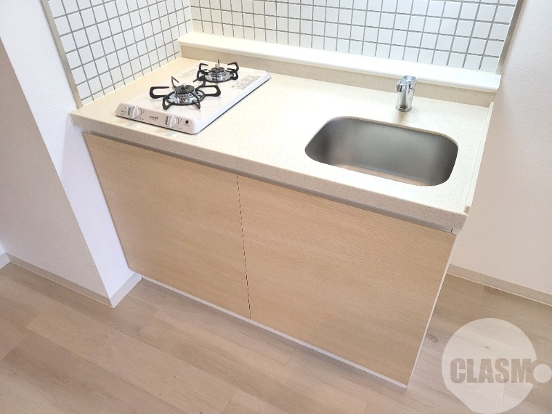 キッチン　２口コンロのシステムキッチン♪