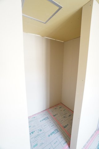 収納　※建設中の写真です。