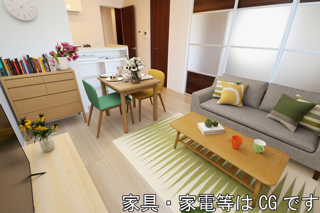 居室・リビング　ＬＤＫ（※家具・家電等はＣＧです。）