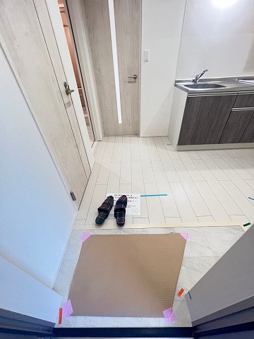 玄関　収納もある玄関です