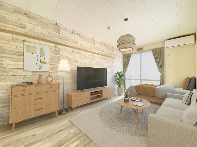 居室・リビング　画像内家具はCG加工（物件に付帯しません）