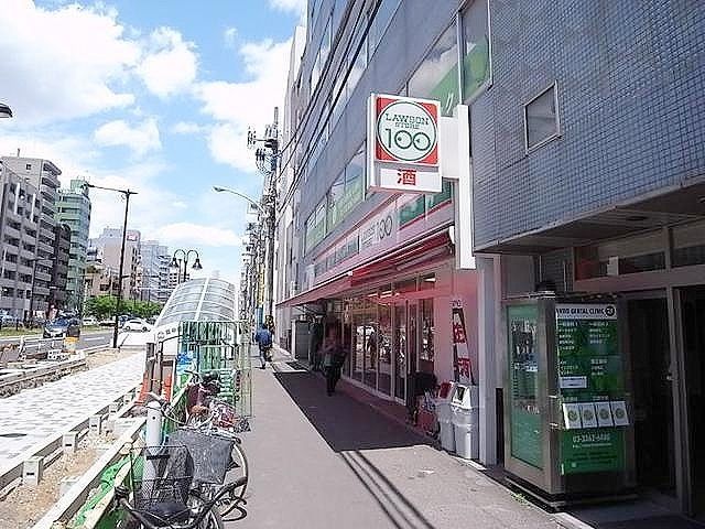 コンビニ　ローソンストア100北新宿店（コンビニ）まで413m