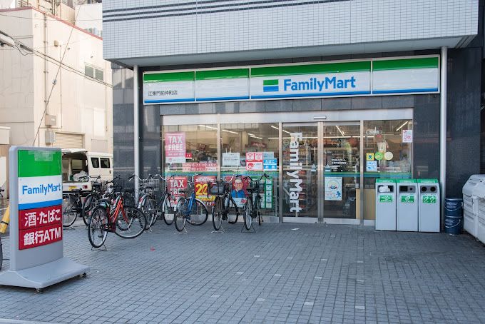 コンビニ　ファミリーマート 江東門前仲町店（コンビニ）まで106m