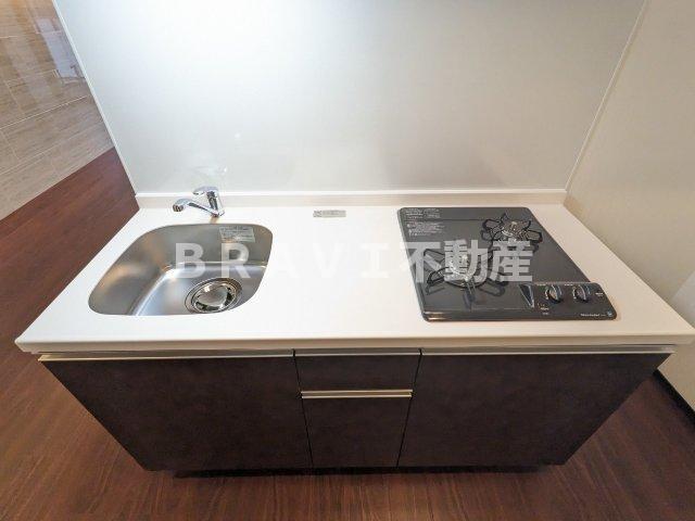 キッチン　【プレジオ鎗屋町】2口ガスコンロのキッチン