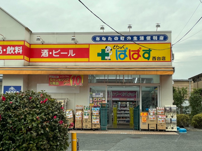 ドラックストア　どらっぐぱぱす西台店（ドラッグストア）まで447m