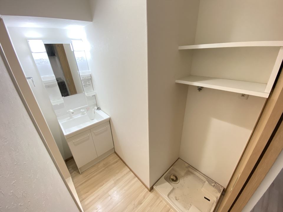 洗面設備　洗面脱衣所です