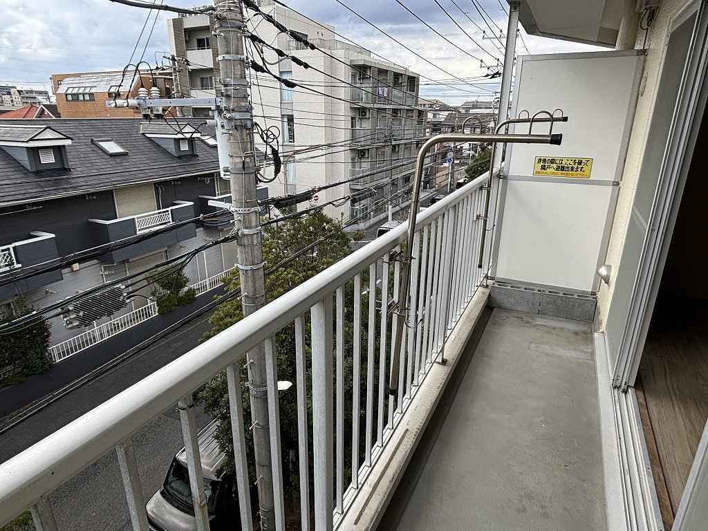 バルコニー　前面大きな建物なし日当り良好