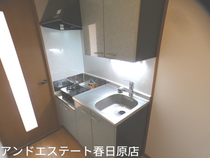 キッチン　２口コンロが置けるワイドキッチン
