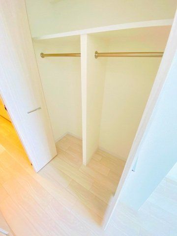 収納　大容量のクローゼット付です。