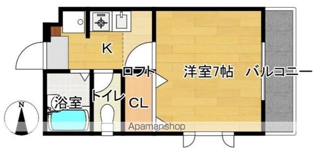 パークサイドフラッツの間取り写真