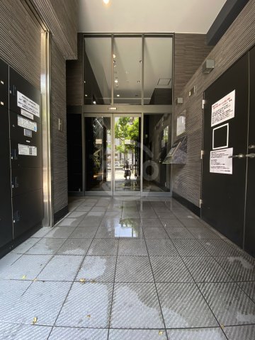 ロビー　アクアプレイス南堀江　おしゃれなエントランス