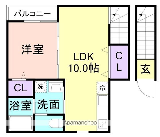 TJ山C棟の間取り写真