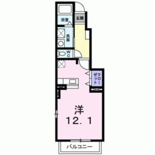 ＪＲ福知山線 川西池田駅 徒歩13分 2階建 築17年の間取り写真