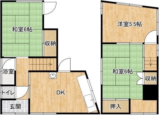 長田区花山町1丁目戸建ての間取り写真