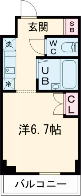 京王線 調布駅 徒歩19分 7階建 築27年の間取り写真