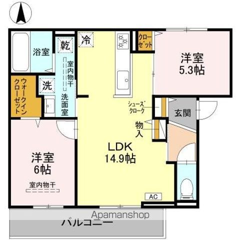 阪急京都線 高槻市駅 徒歩26分 3階建 築2年の間取り写真
