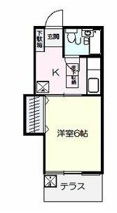 ＪＲ山手線 大塚駅 徒歩9分 2階建 築44年の間取り写真