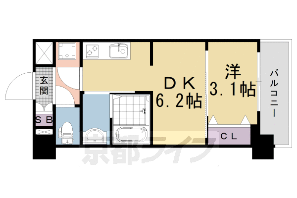プレサンス THE KYOTO 澄華の間取り写真