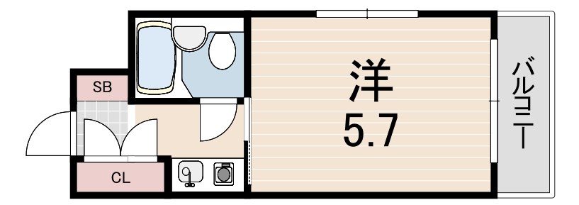 ビシック西進の間取り写真