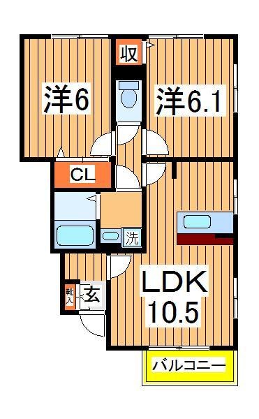 クリアシーズンズAの間取り写真