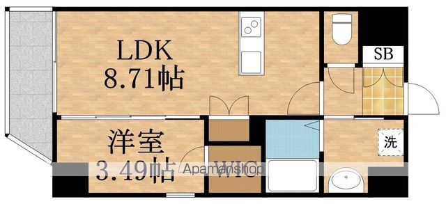 ＪＲ大阪環状線 京橋駅 徒歩4分 14階建 築5年の間取り写真