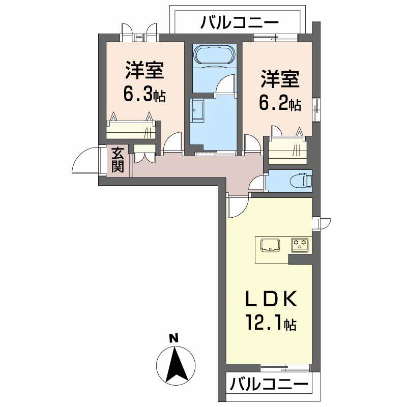 ブリリアントコートの間取り写真