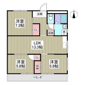 林ハイツIの間取り写真