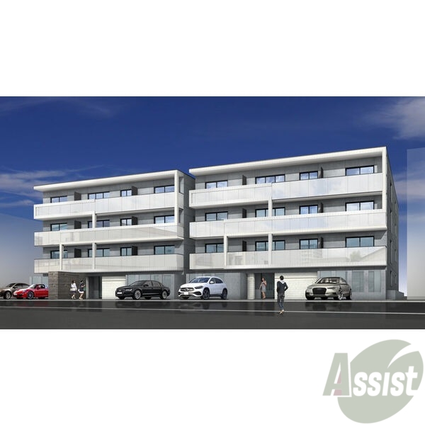 建物外観　外観予想パース　札幌市「仮）平岸４－９ＭＳ　Ａ棟」