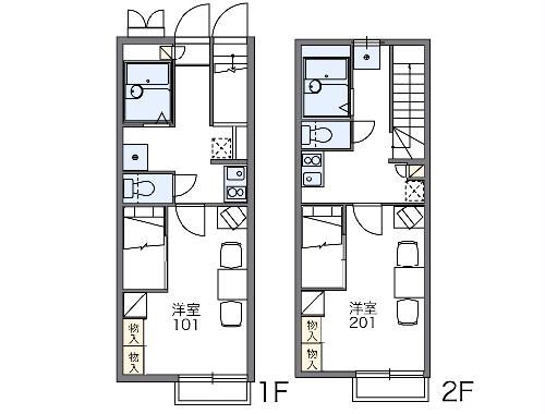 レオパレスユキコーポ７７の間取り