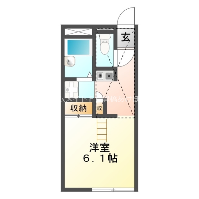 レオパレス小林　IIの間取り