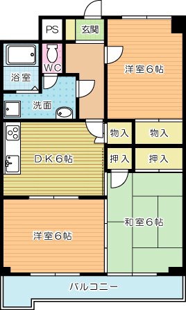 オアシス霧ヶ丘IIの間取り