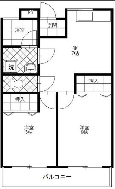 長田早苗マンションの間取り