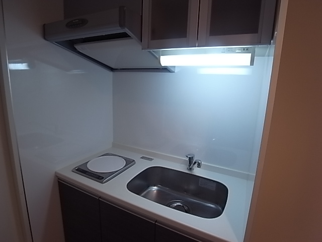 キッチン　掃除がしやすいＩＨコンロ。