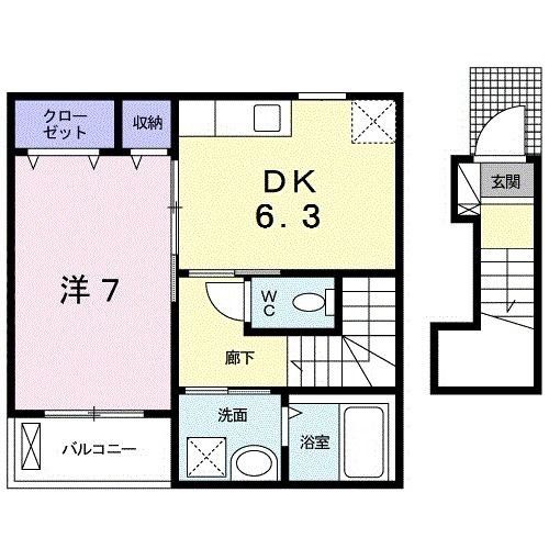 アルテグラン調布の間取り