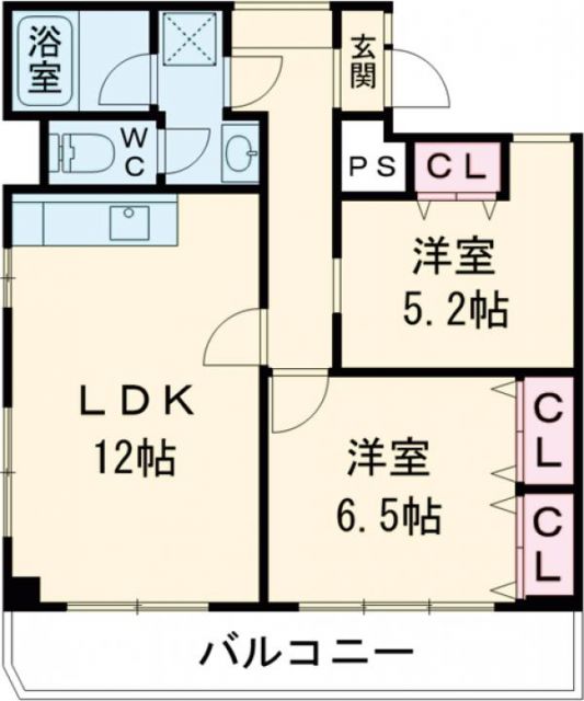 世田谷区深沢のマンションの間取り