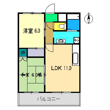 グレース南国の間取り