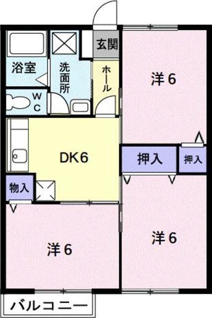 伊予郡砥部町北川毛のアパートの間取り