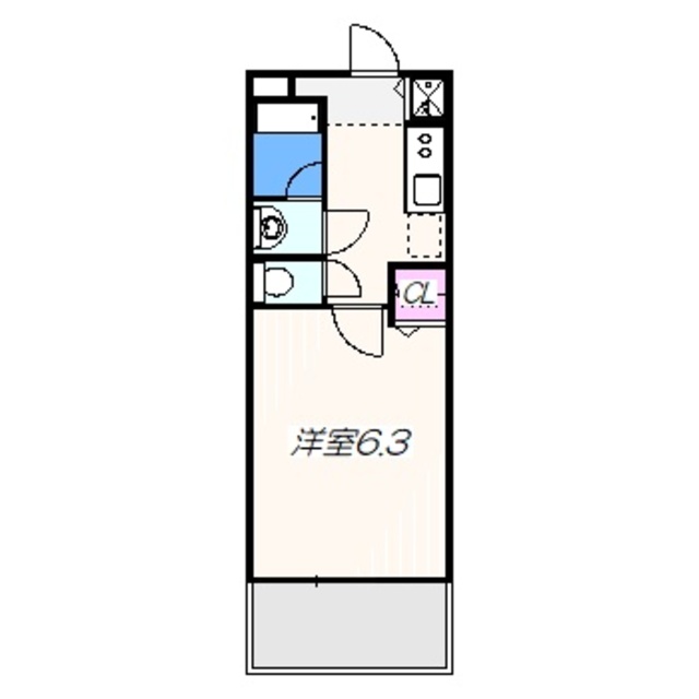 泉大津市昭和町のアパートの間取り